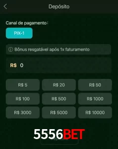 deposits 5556BET